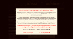 Desktop Screenshot of bdsm-attirances.com